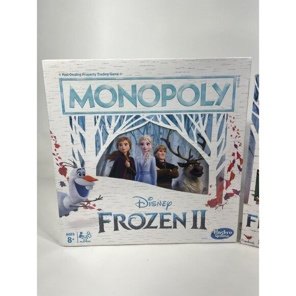 Disney Frozen Monopoly Board Game & Frosted Fishing Snowflake Catching Game - Picture 4 of 12